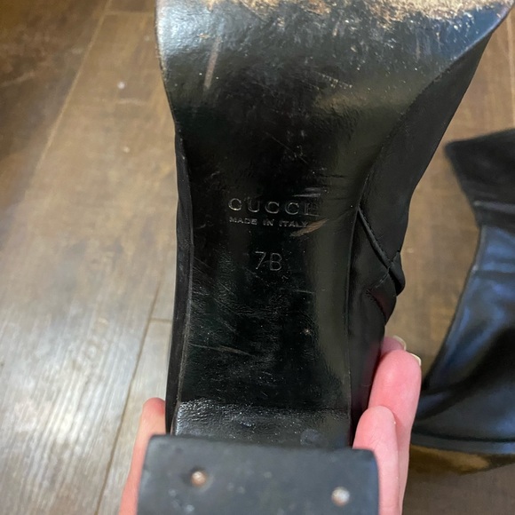 Vintage Gucci by Tom Ford black leather ankle boots belt - Picture 16 of 16